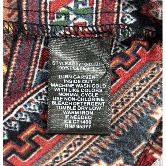 Sanctuary‎ Women's Medium Velvet Trim Tie Neck Blouse Paisley Print Peasant Boho - Picture 8 of 8